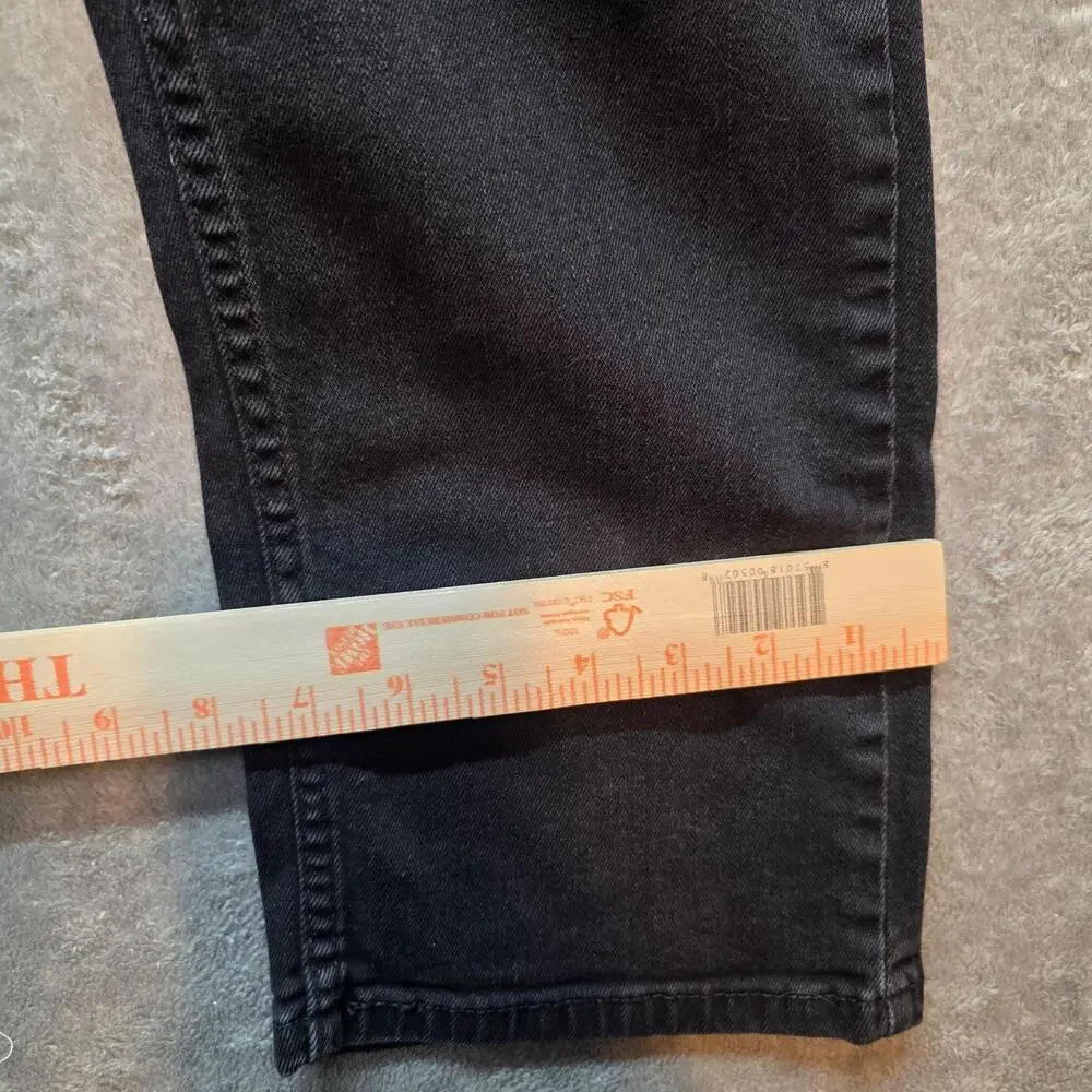 Levi's 559 Jeans Mens 38x30 Black Dark Wash Regular Fit Straight Leg Denim